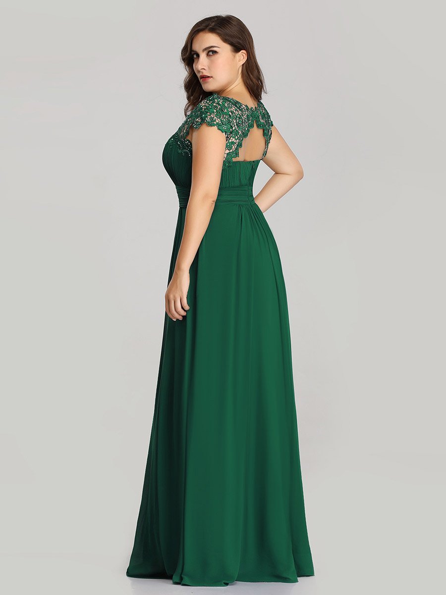Shirley Lacey Neckline Bridesmaids Dress