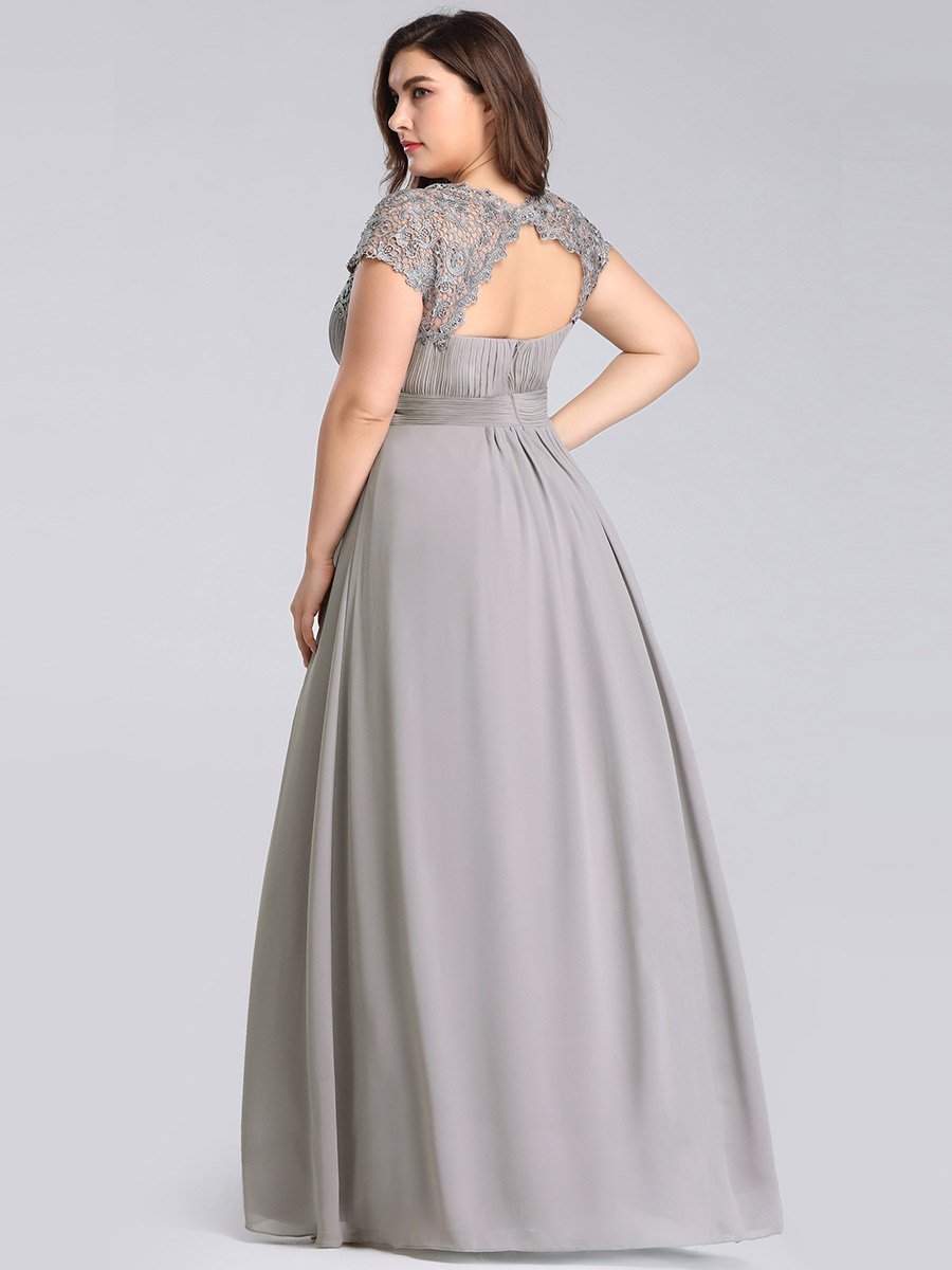 Shirley Lacey Neckline Bridesmaids Dress