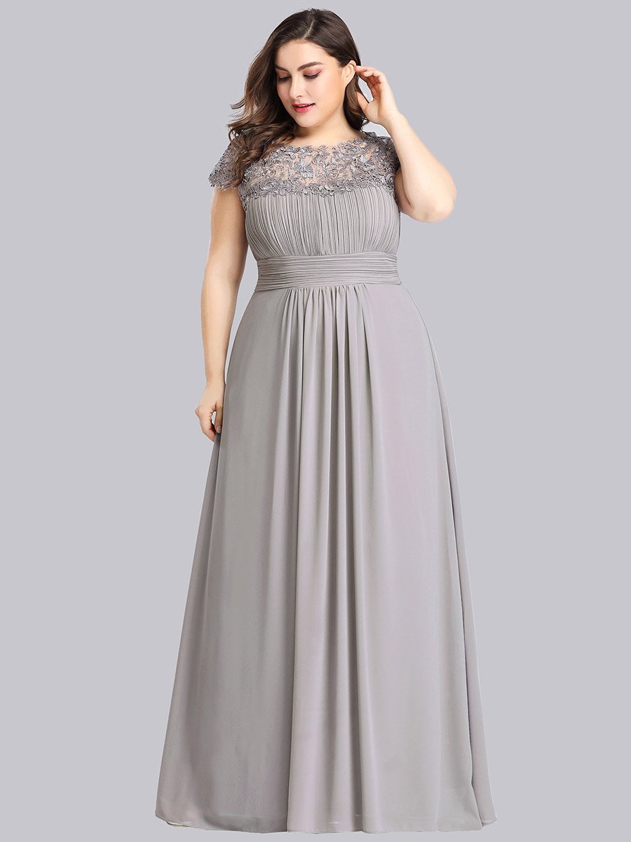 Shirley Lacey Neckline Bridesmaids Dress