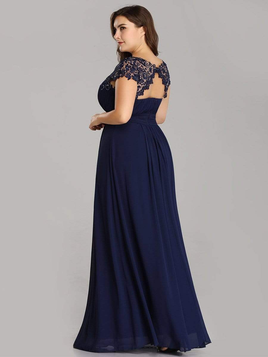Shirley Lacey Neckline Bridesmaids Dress
