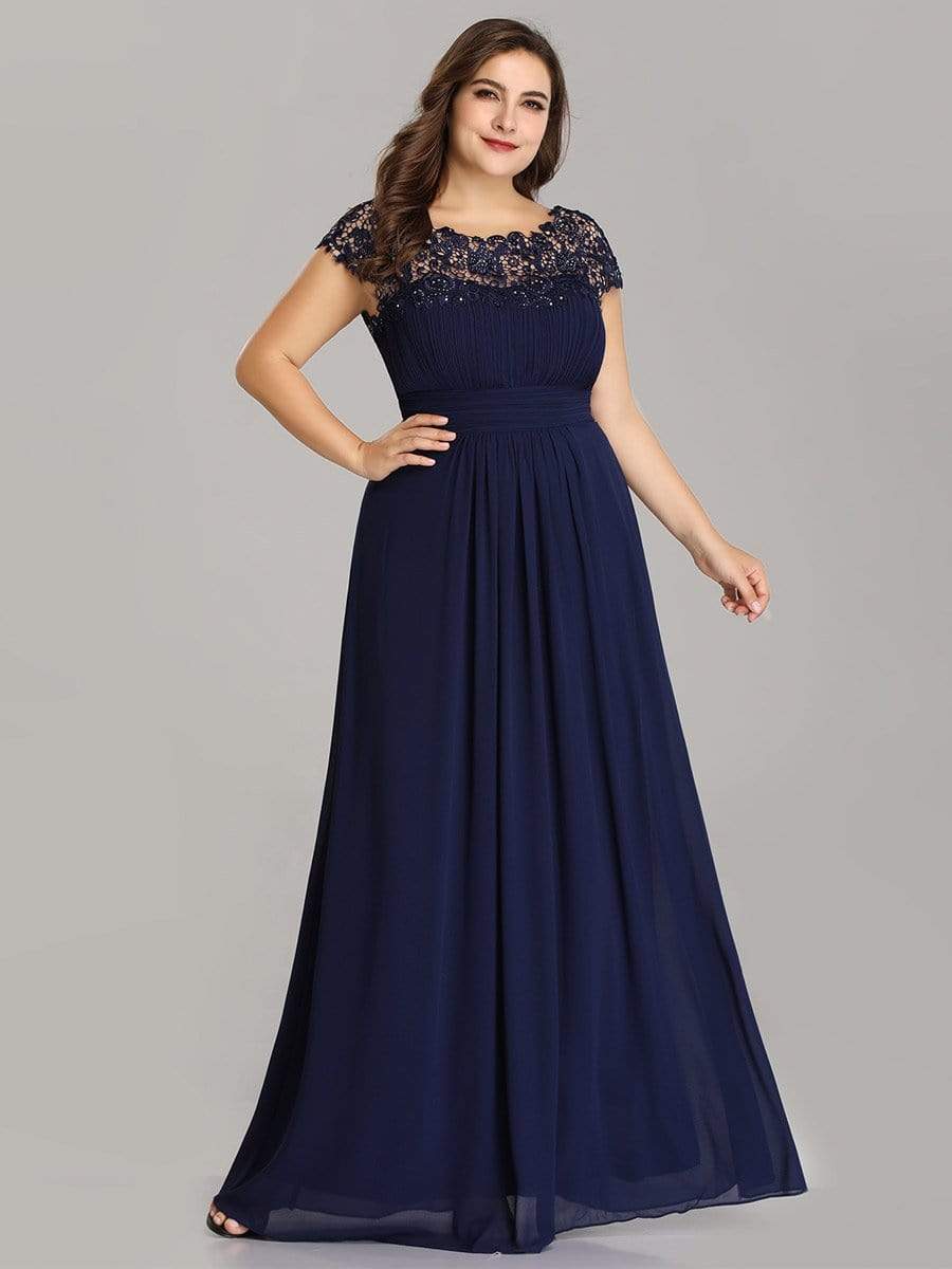 Shirley Lacey Neckline Bridesmaids Dress