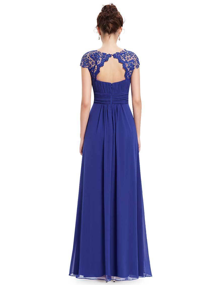 Shirley Lacey Neckline Bridesmaids Dress