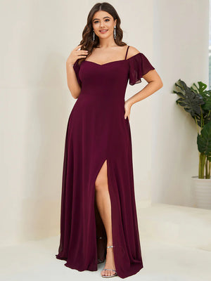Gina Off shoulder Chiffon Bridesmaid Dress