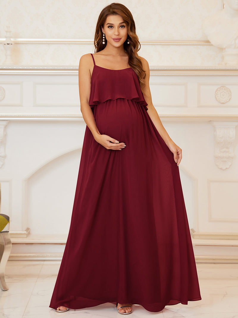 princess polly baby blue dress Maternity Dress Burgundy