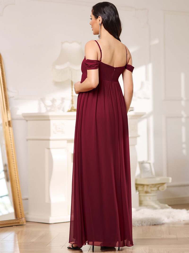 Sleeveless Sweetheart Neckline Maternity Dress
