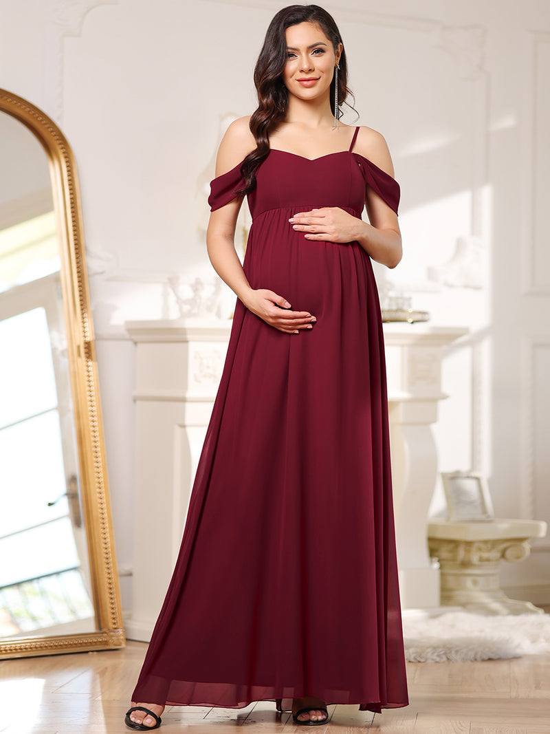Sleeveless Sweetheart Neckline Maternity Dress