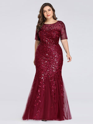 Lisa Sequin Fishtail Tulle Ball/Evening Dress