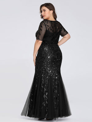 Lisa Sequin Fishtail Tulle Ball/Evening Dress