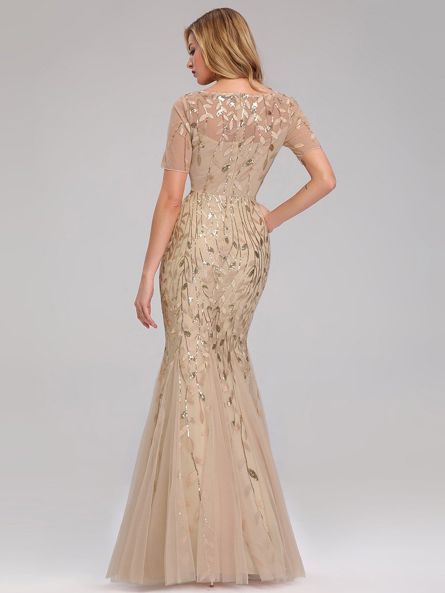 Lisa Sequin Fishtail Tulle Ball/Evening Dress