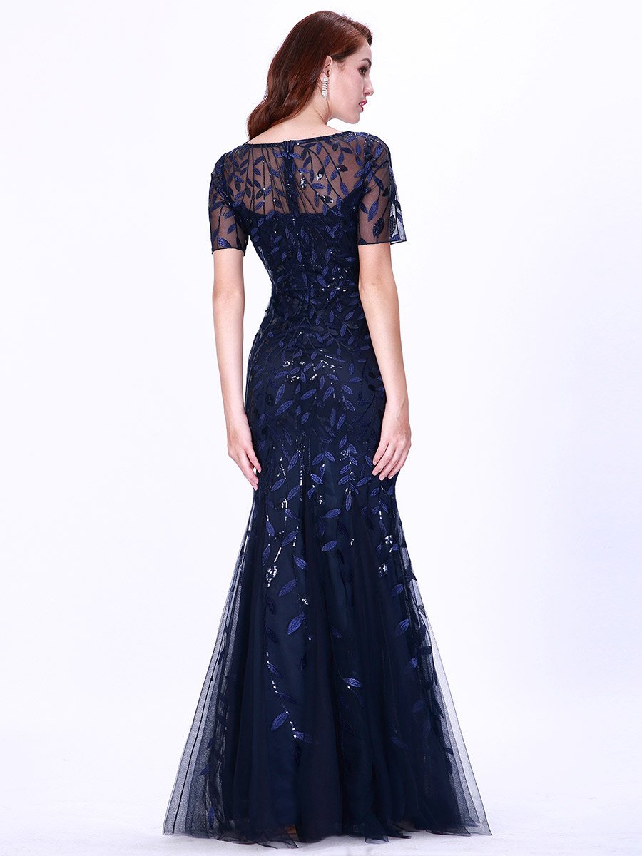 Lisa Sequin Fishtail Tulle Ball/Evening Dress