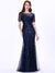 Lisa Sequin Fishtail Tulle Ball/Evening Dress