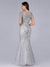 Lisa Sequin Fishtail Tulle Ball/Evening Dress