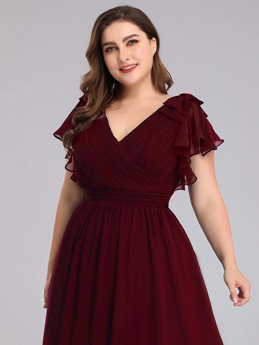 Jasmine Ruffle Sleeve Bridesmaids Dress