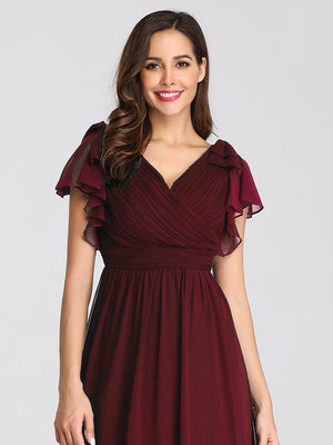 Jasmine Ruffle Sleeve Bridesmaids Dress