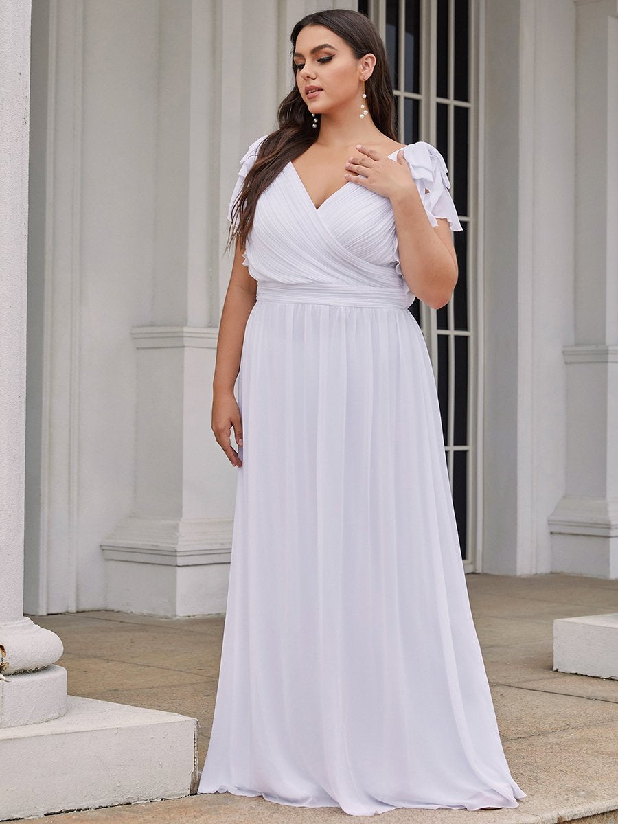 Jasmine Ruffle Sleeve Bridesmaids Dress