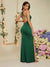 Cecilia Crisscross Backless Slit Thigh Satin Cami ball Dress