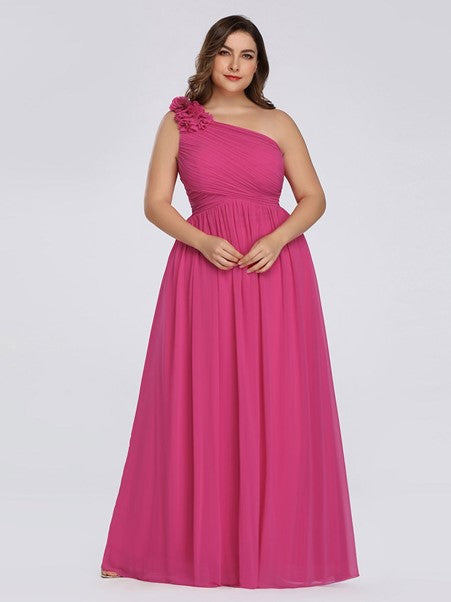 Sadie One Shoulder Floral Bridesmaids Dress