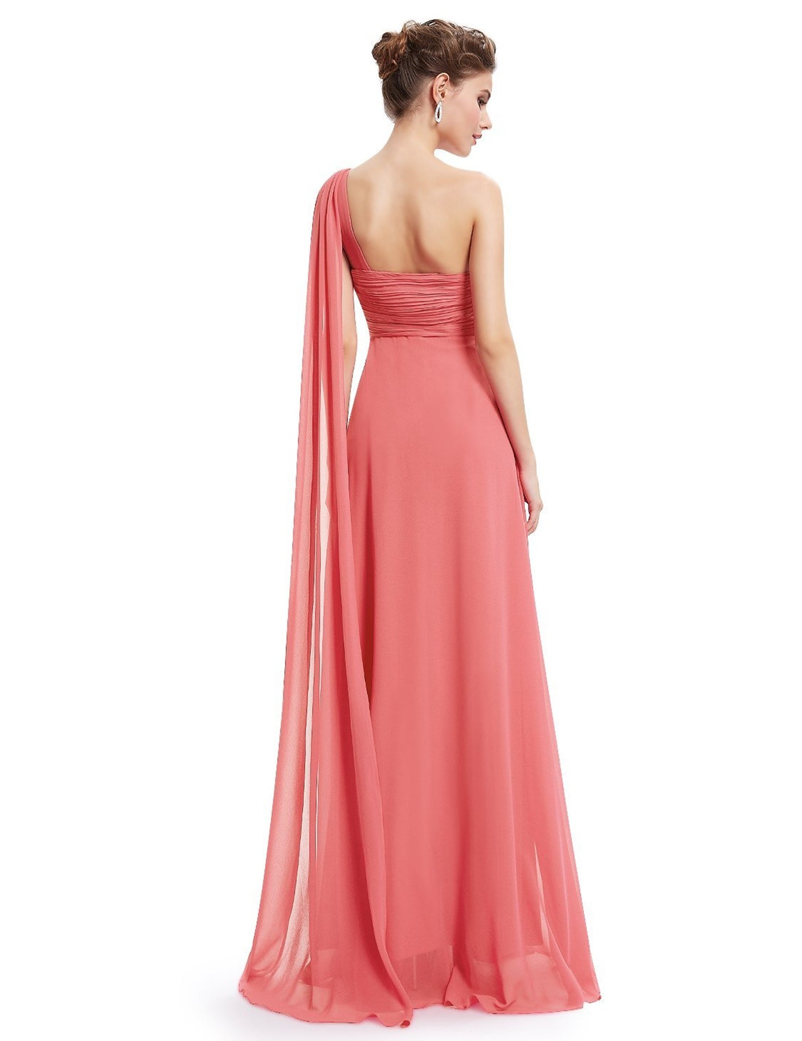 Serenity One Shoulder Chiffon Ruffle Bridesmaids Dress
