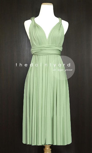 Sage Green Maxi Infinity Dress