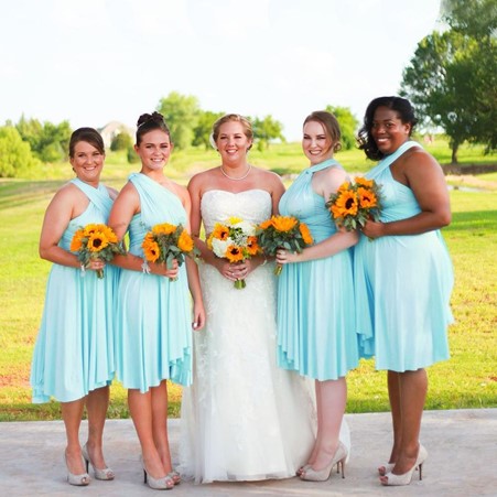 Sky blue Maxi Infinity Dress