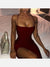 Skyla Slit Backless Lace Up Maxi Ball Dress