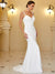 Ally Sleeveless Deep V Neck Fishtail Wedding Dress