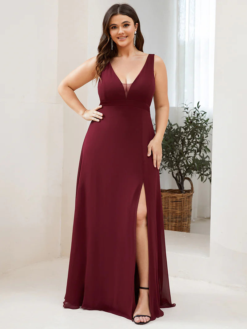 Plus Size Dresses - Red/Burgundy - Bella Bridesmaids Plus Size Dresses - Red/Burgundy - Bella Bridesmaids