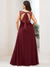 Tilda Straight Sleeveless Bridesmaid Dresses with Deep V-Neck
