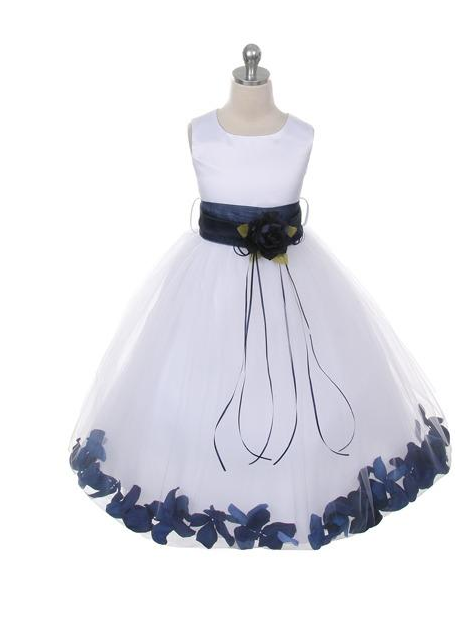 Flower Petal Dress With Sash Bella Bridesmaids