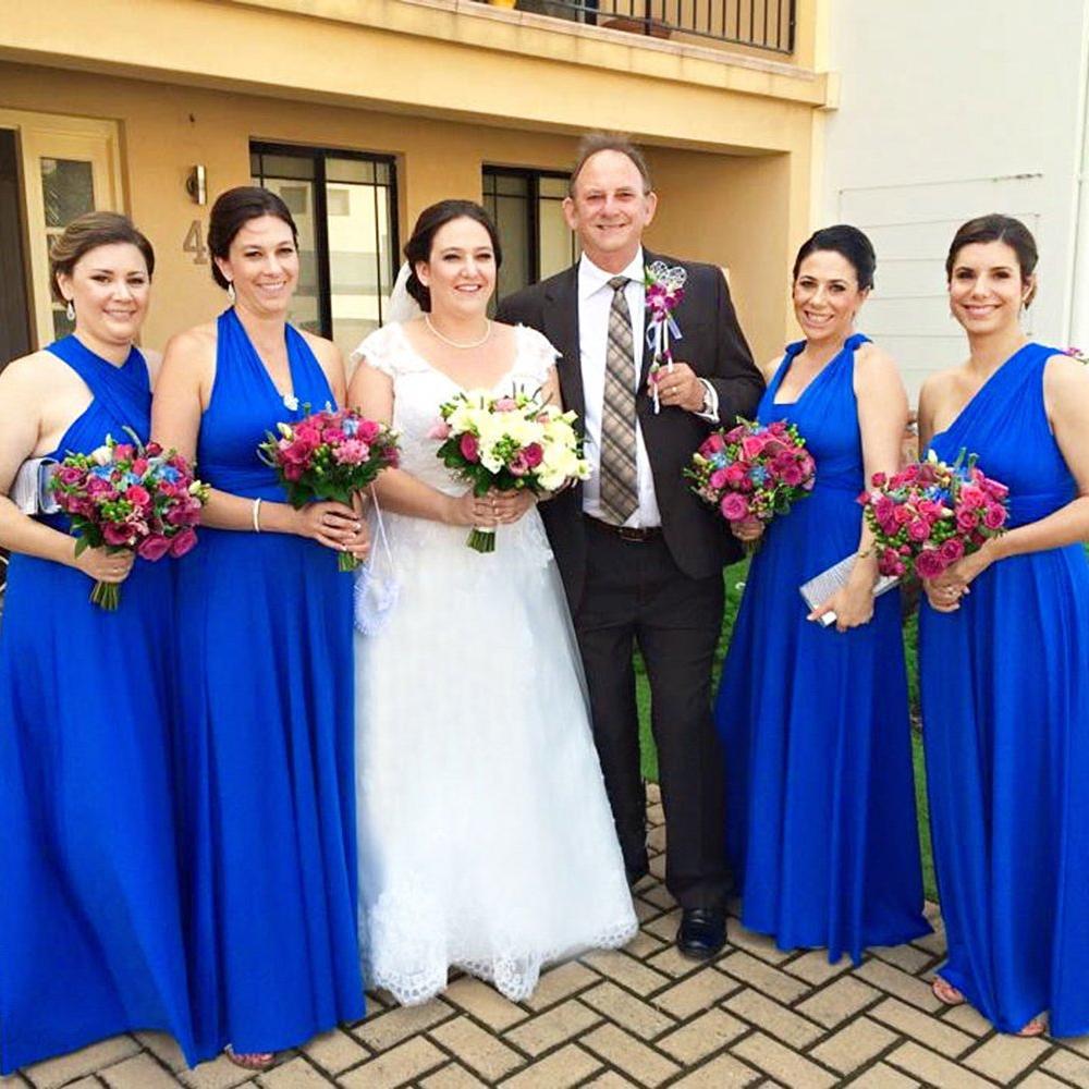 Cobalt Blue Maxi Infinity Dress