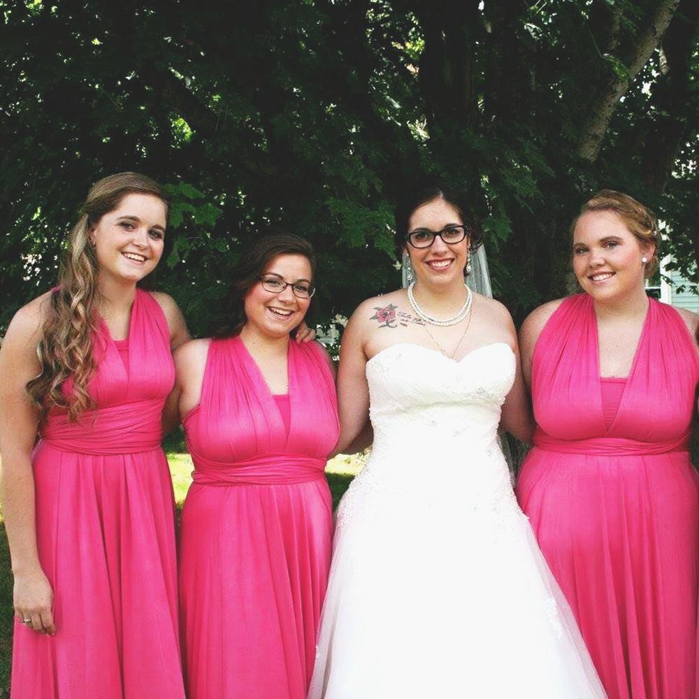 Fuchsia Maxi Infinity Dress