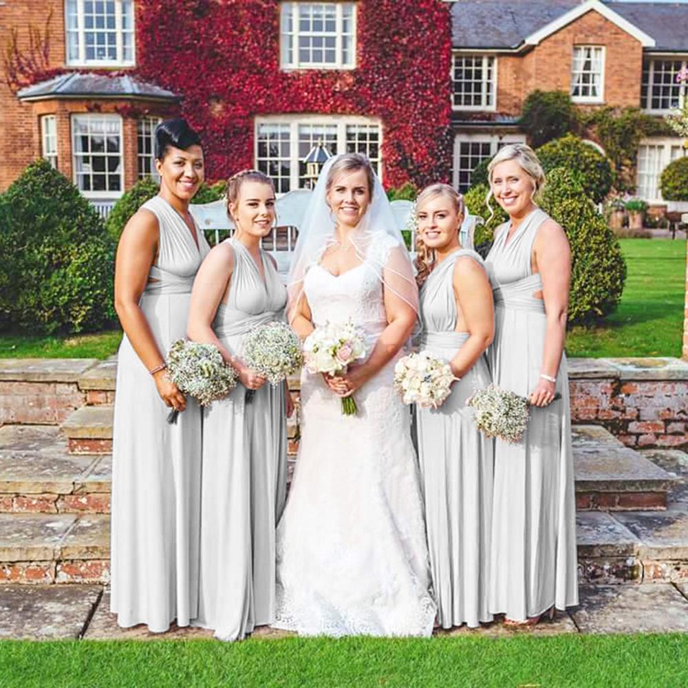 Light Grey Maxi Infinity Dress