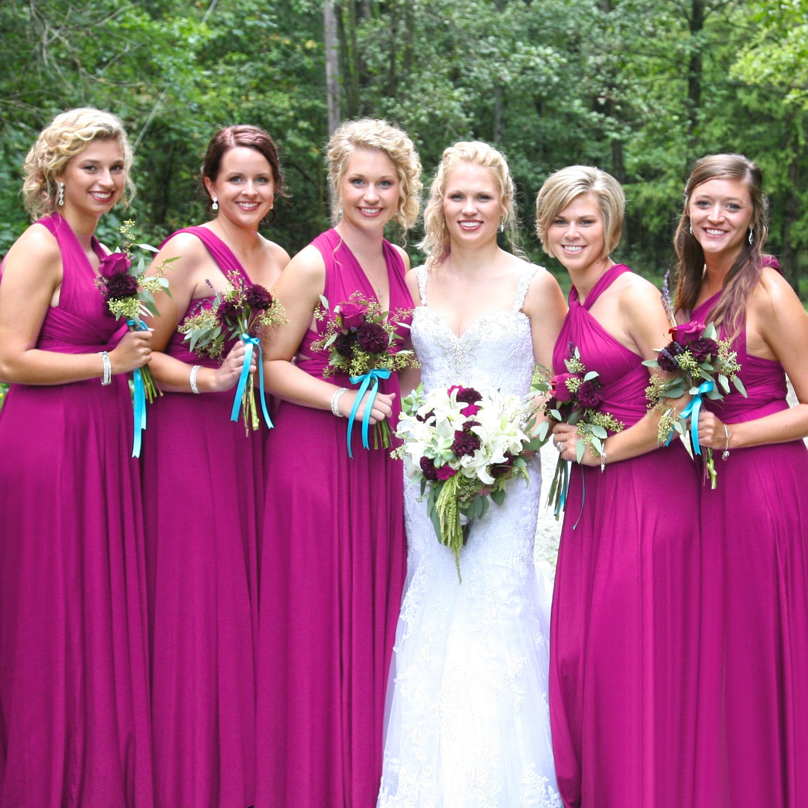 Magenta Maxi Infinity Dress