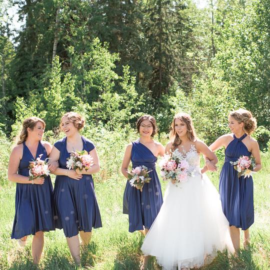 Navy Blue Maxi Infinity Dress
