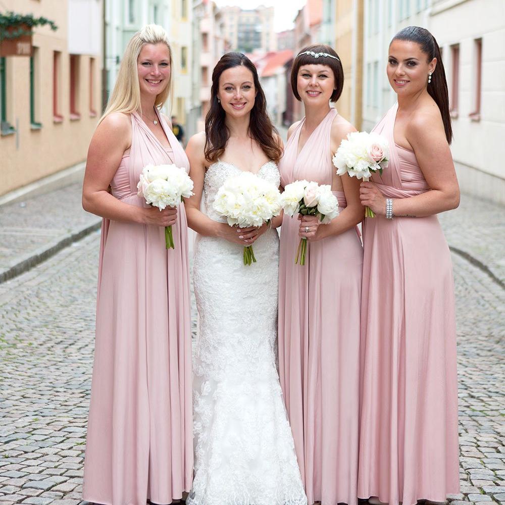 Nude Pink Maxi Infinity Dress