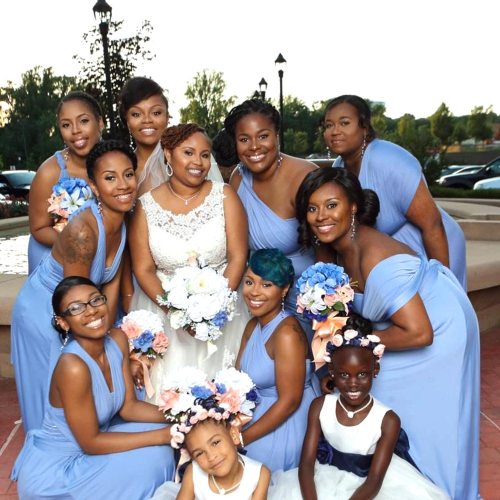 Periwinkle Maxi Infinity Dress